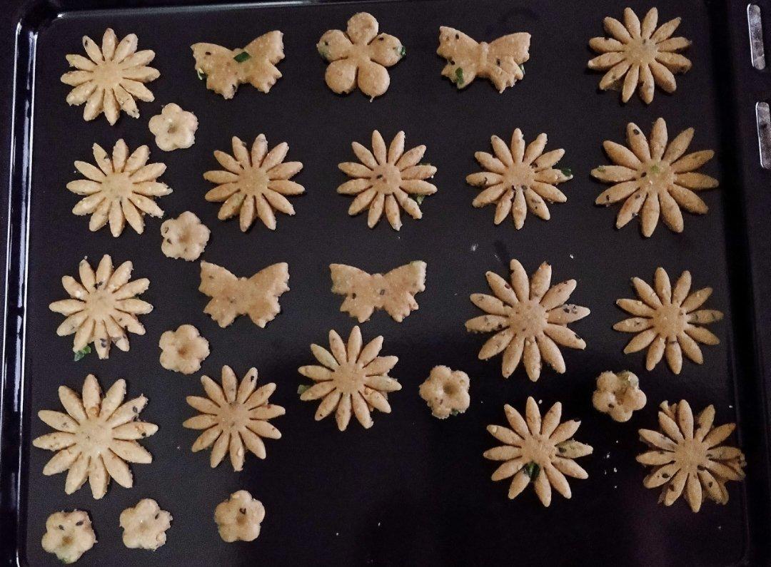 糖尿病减肥期小零食－咸味香葱燕麦花生芝麻饼干(无糖)
