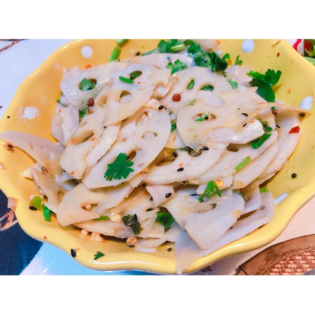 夏天开胃的凉拌藕片