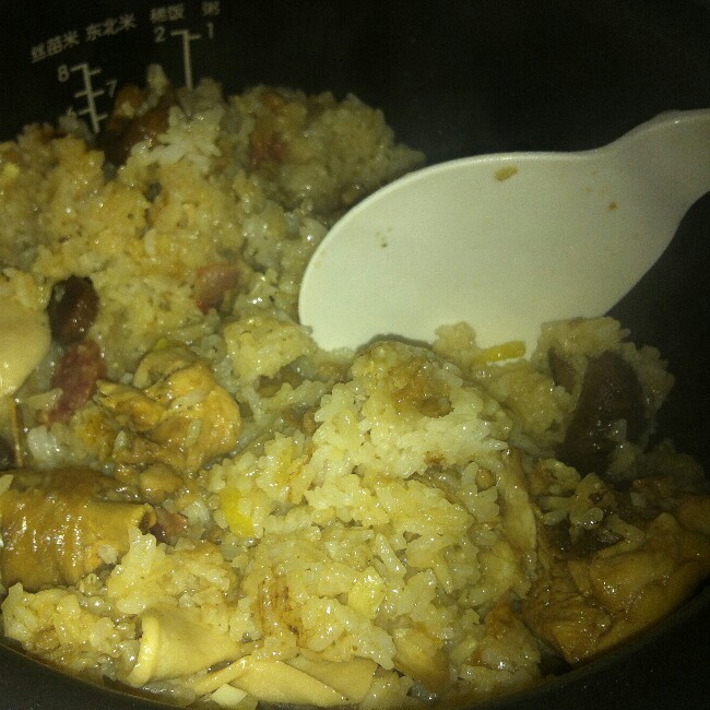 喷香羊肉焖饭