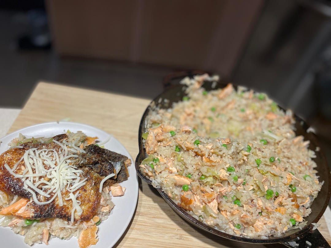 【搬运】Masa的三文鱼（鲑鱼）高丽菜黄油炊饭