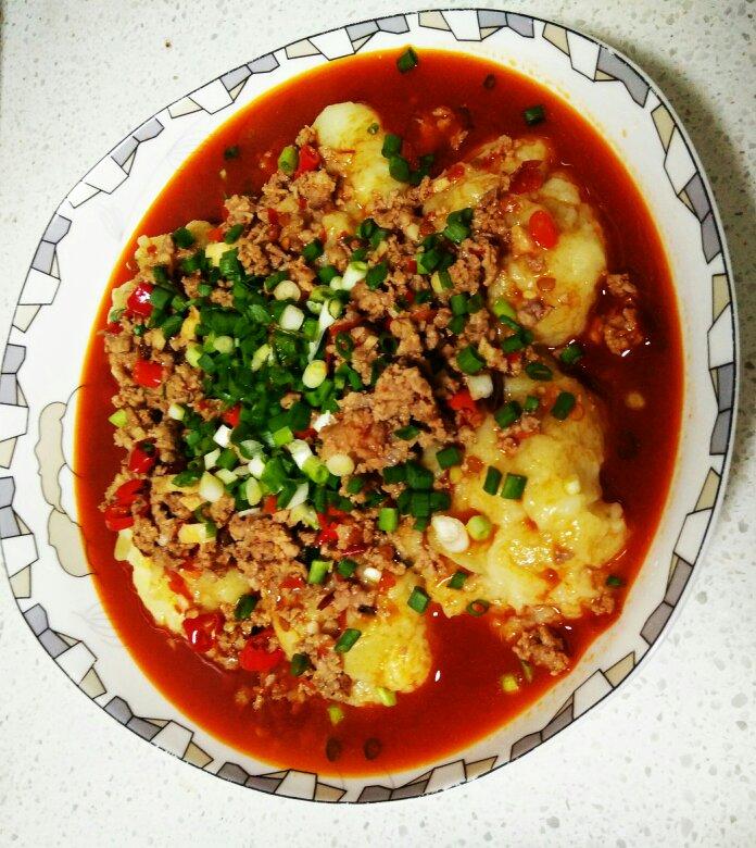 z豆豆儿做的肉末土豆泥