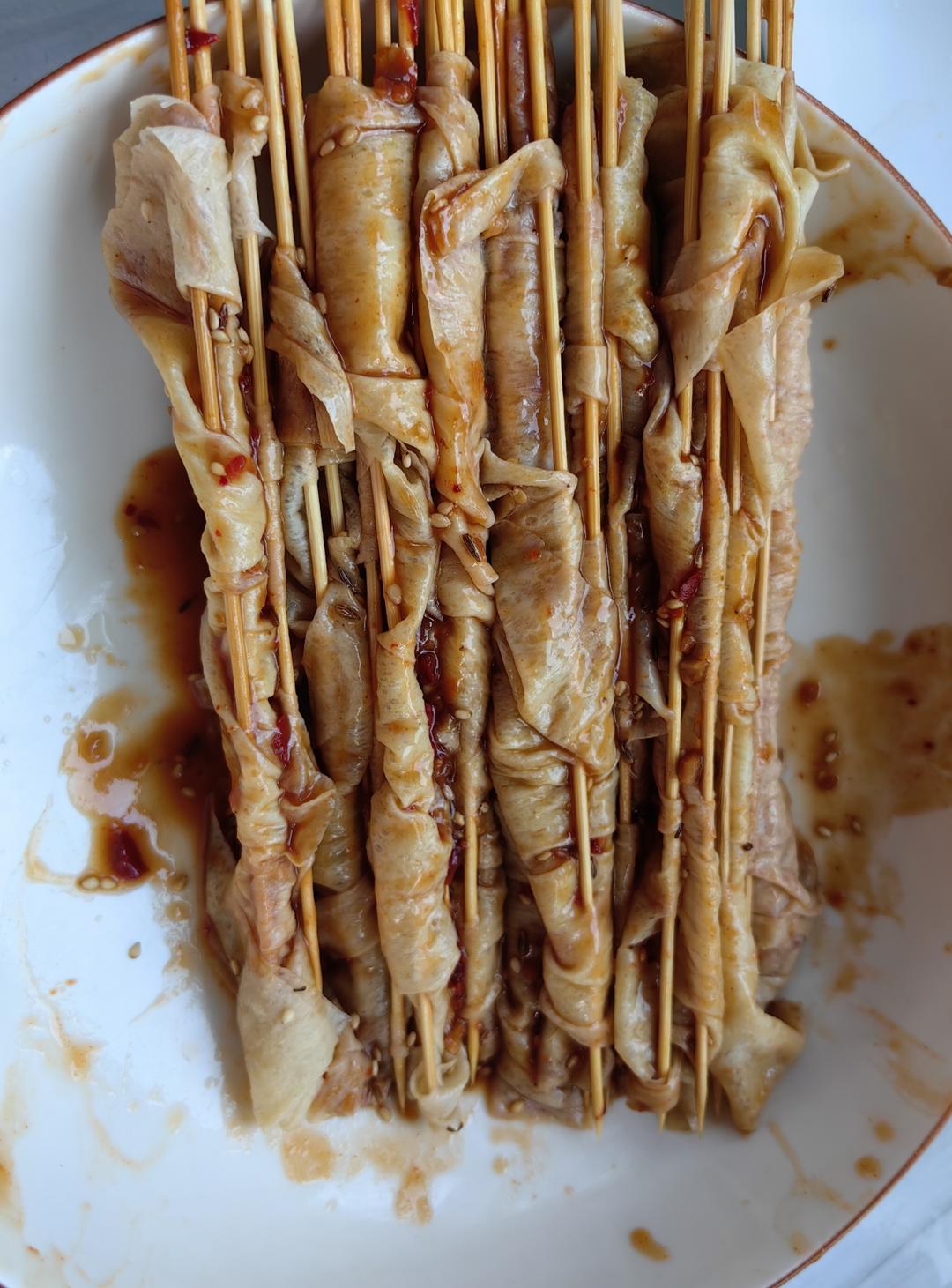 烤箱烤豆皮