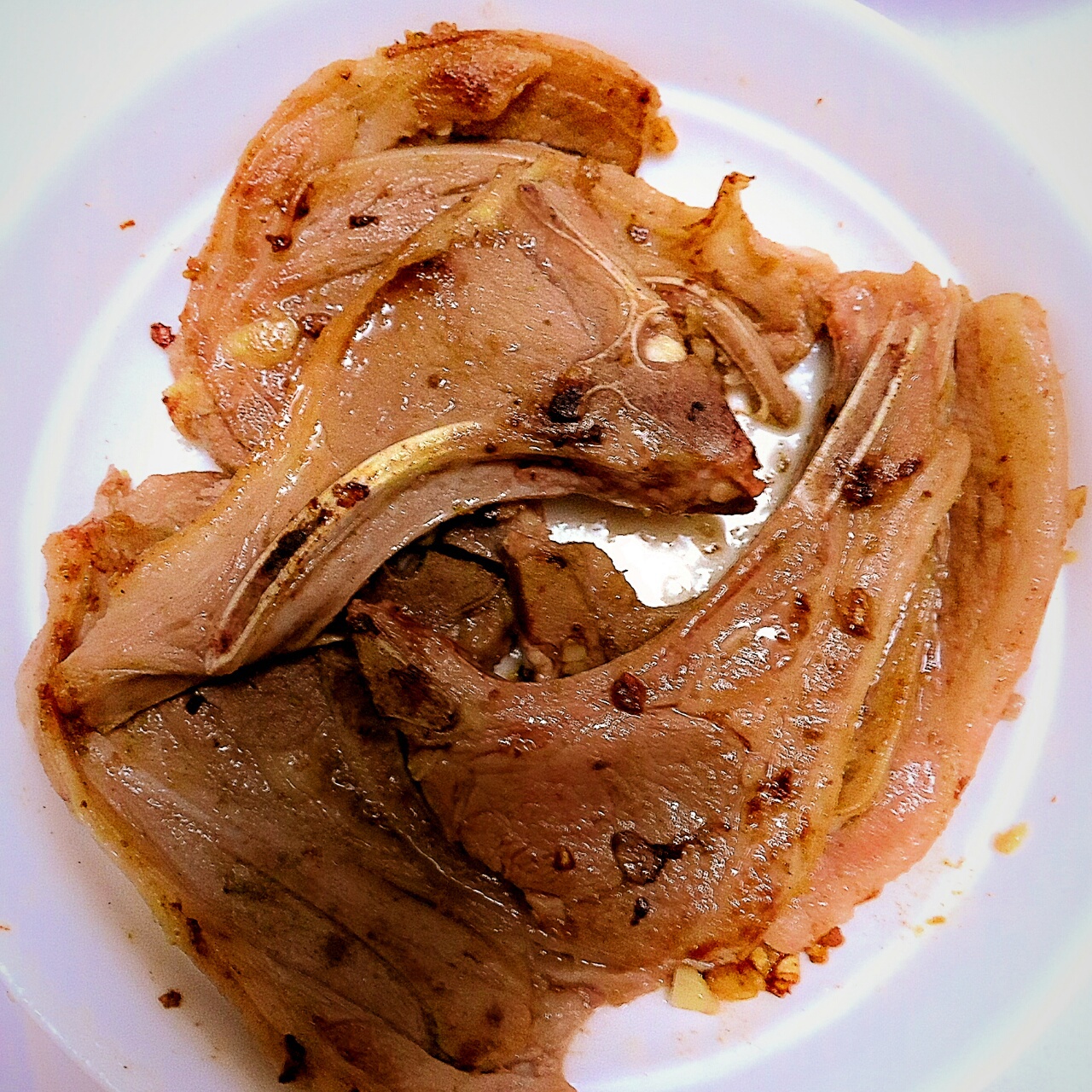 蒜香煎羊排