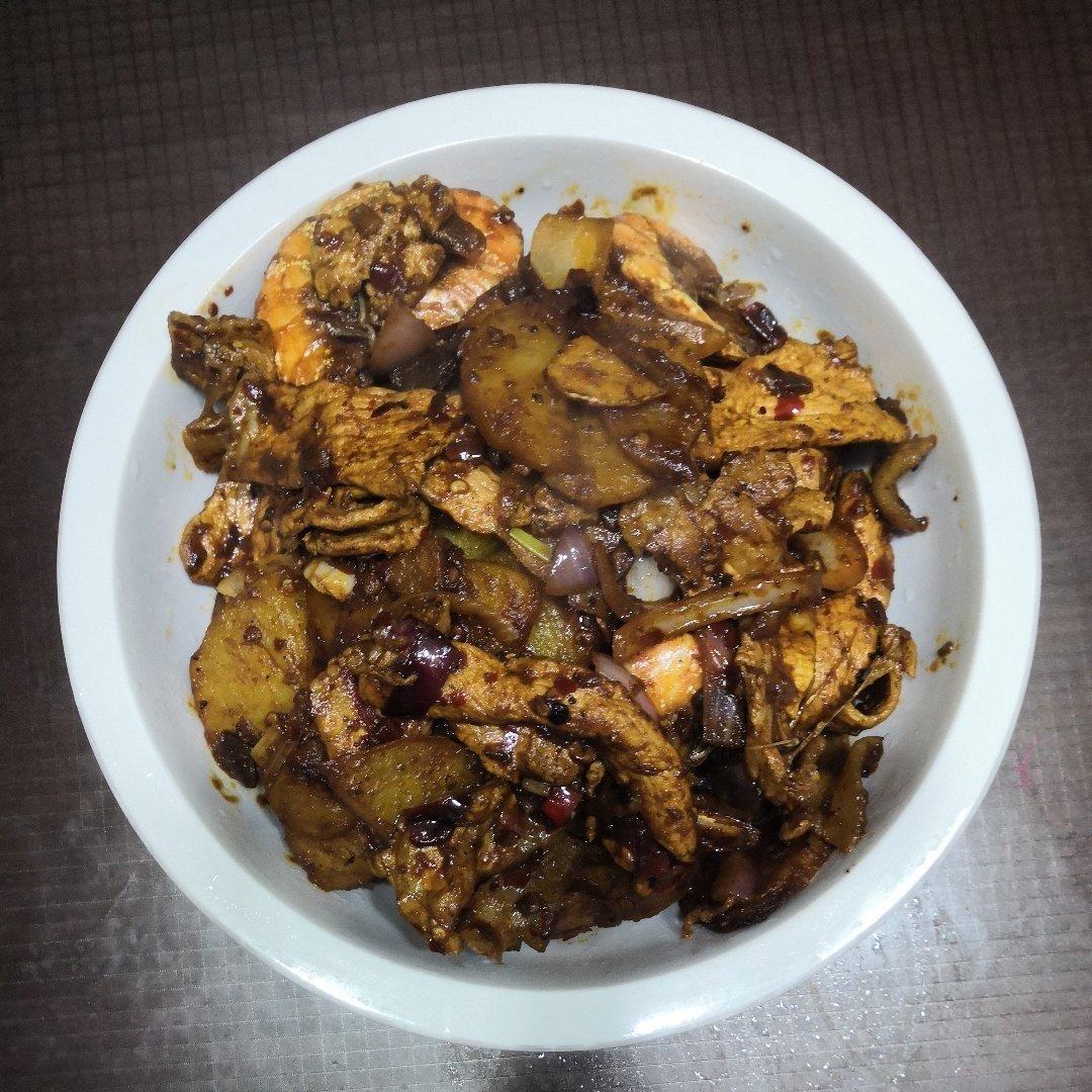 干锅土豆片