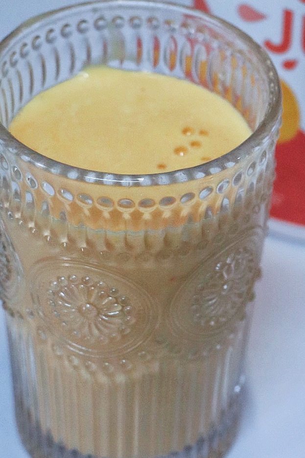 芒果冰奶昔（消耗蛋白粉）的做法