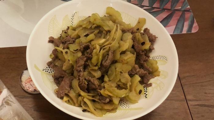 耗油苦瓜炒牛肉