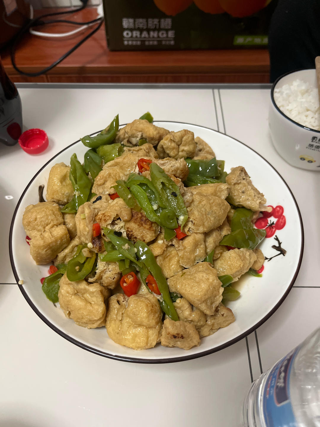 青椒油豆腐——这样做比肉还好吃的油豆腐