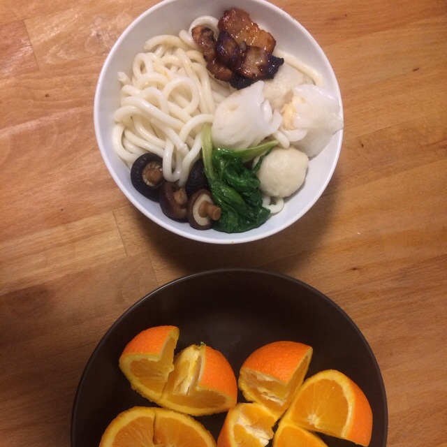 海鲜蔬菜乌东面
