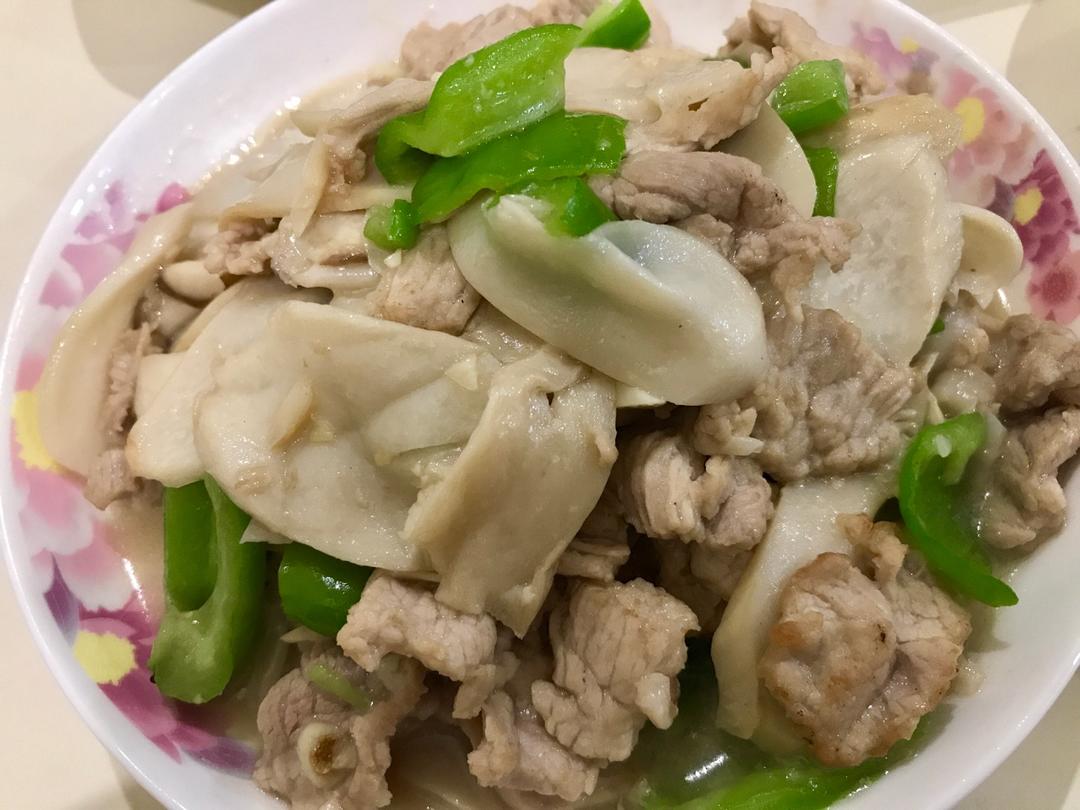 杏鲍菇炒肉片