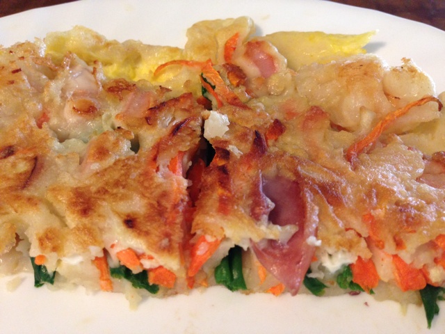 韩国海鲜葱饼