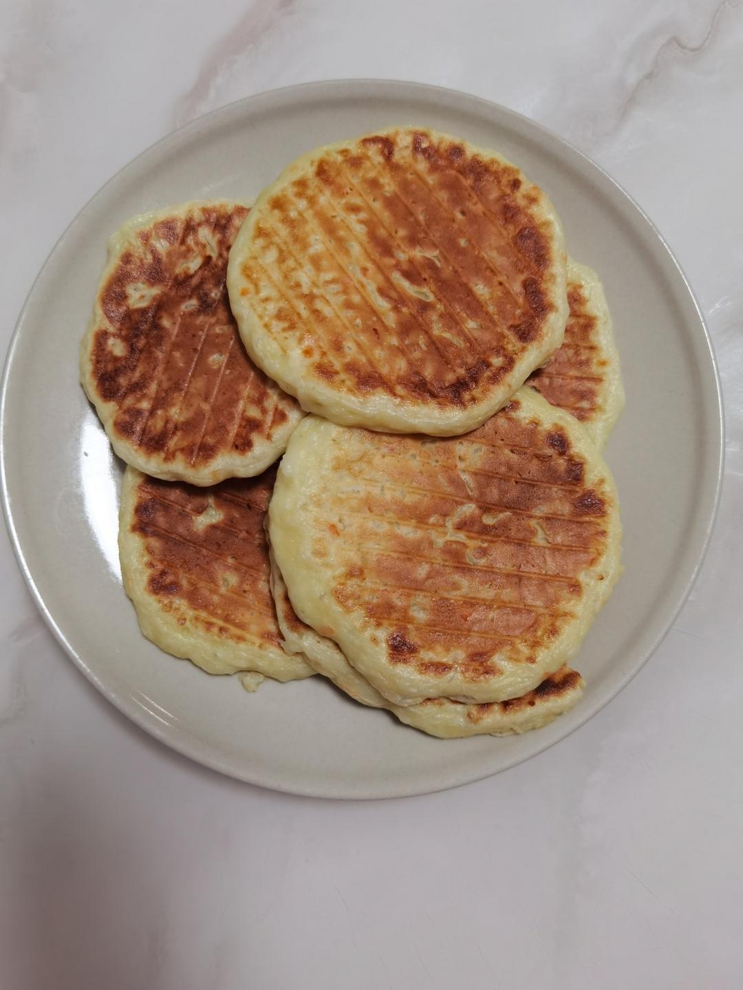 最最简单的‼️软灿灿的无油小饼【消耗剩米饭】