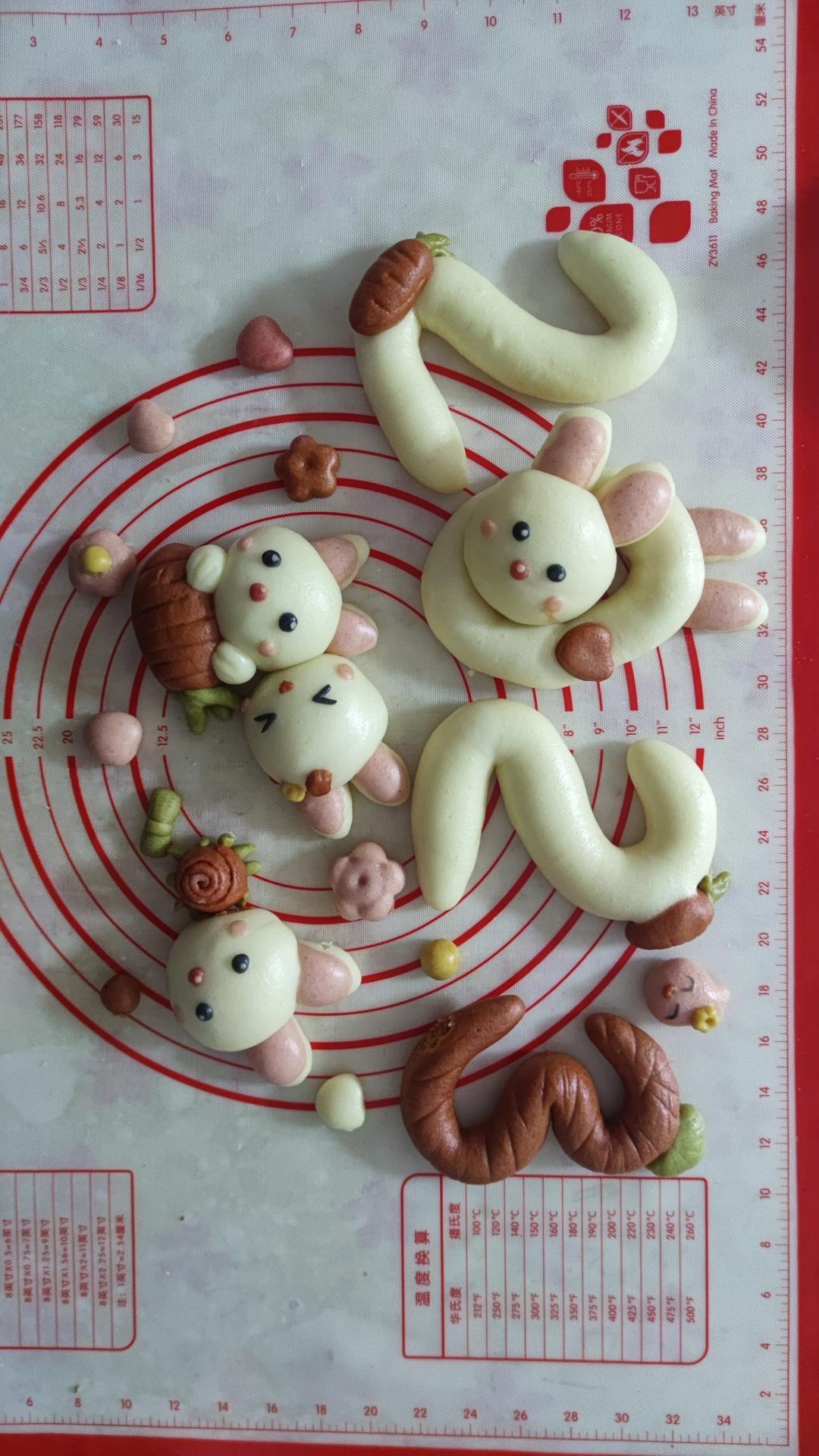 原创🎊2023新年馒头|钱兔似锦🎉