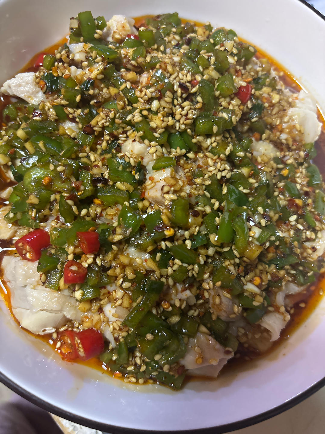 椒麻口水鸡