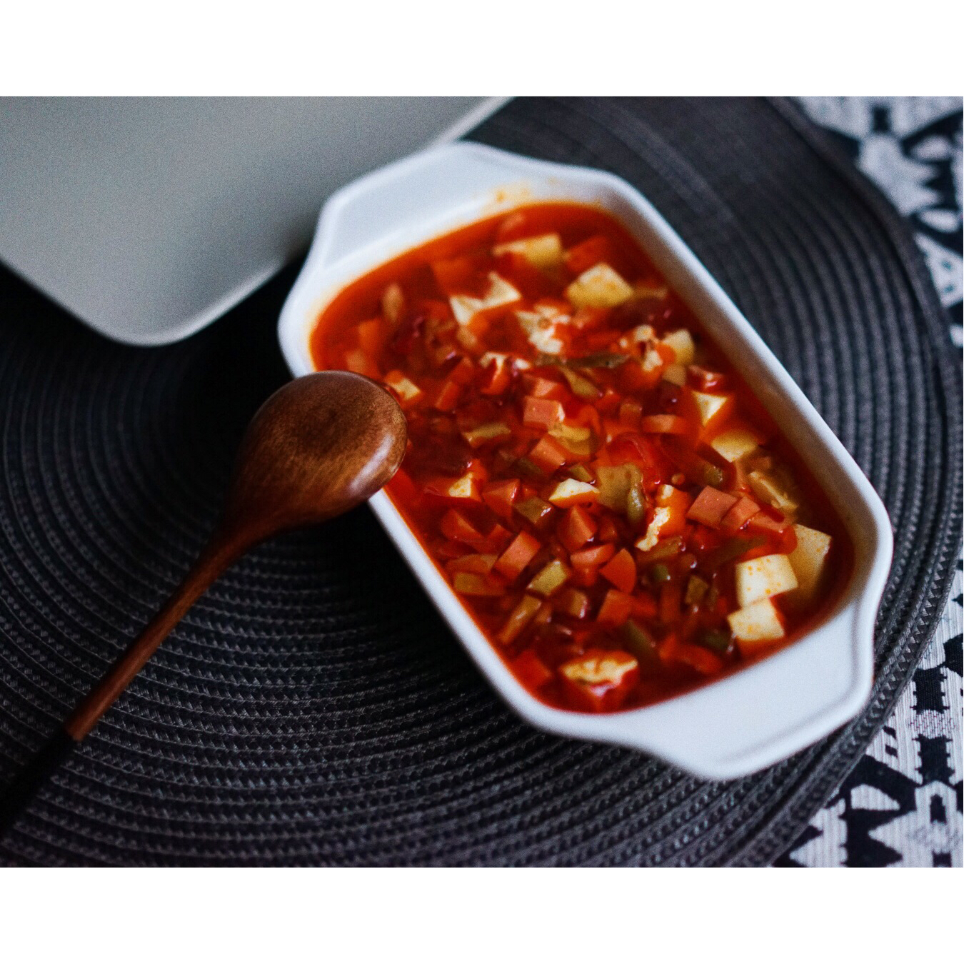 榨菜肉末蒸豆腐