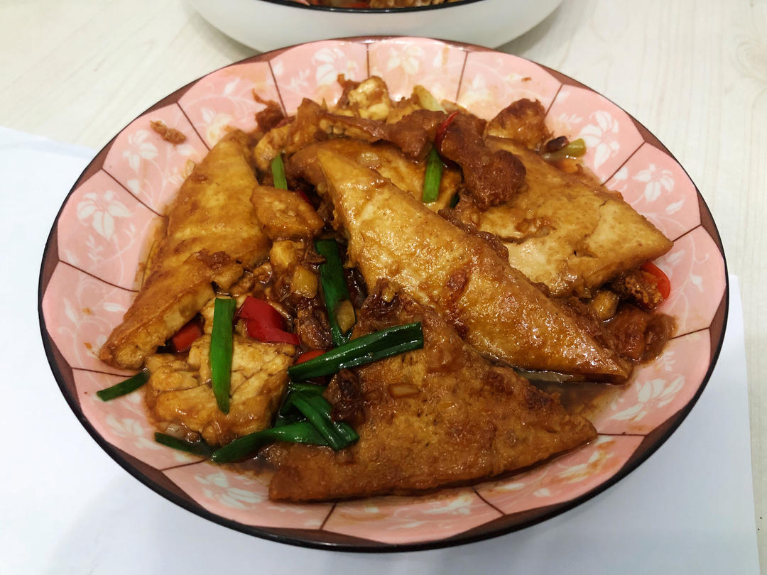 焖煎豆腐