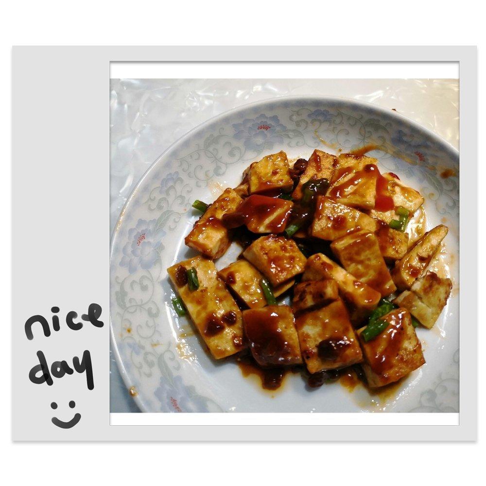 家庭版香煎铁板豆腐