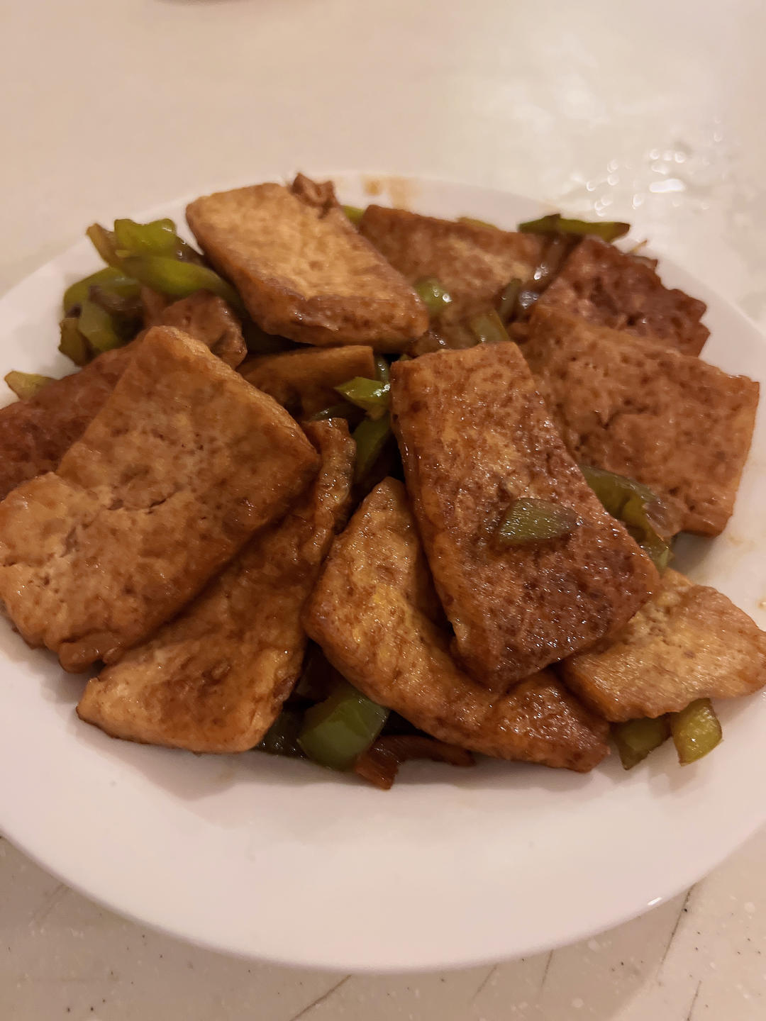 青椒炒豆腐