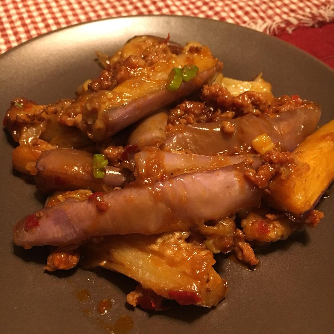 红烧肉沫茄子