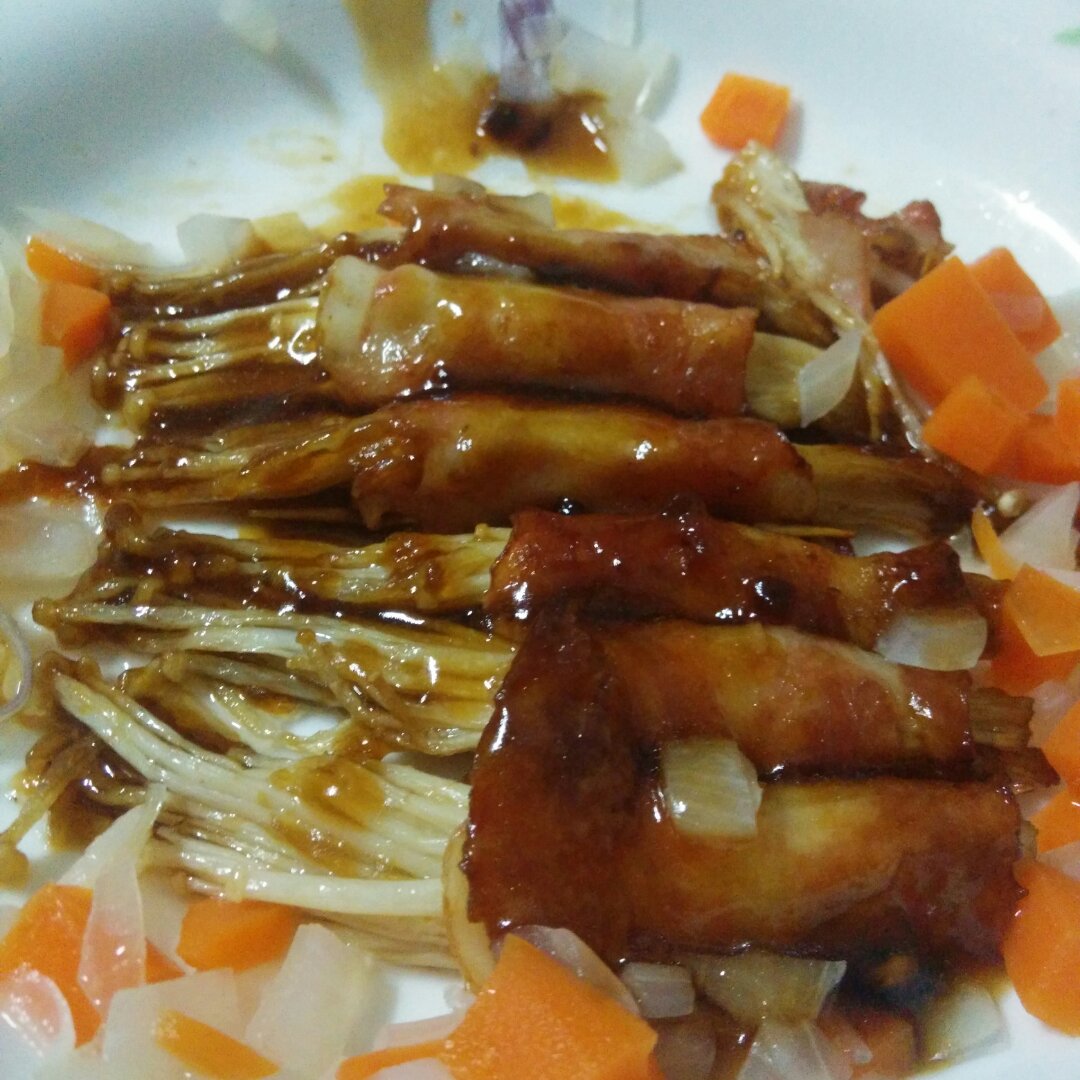金针菇培根卷