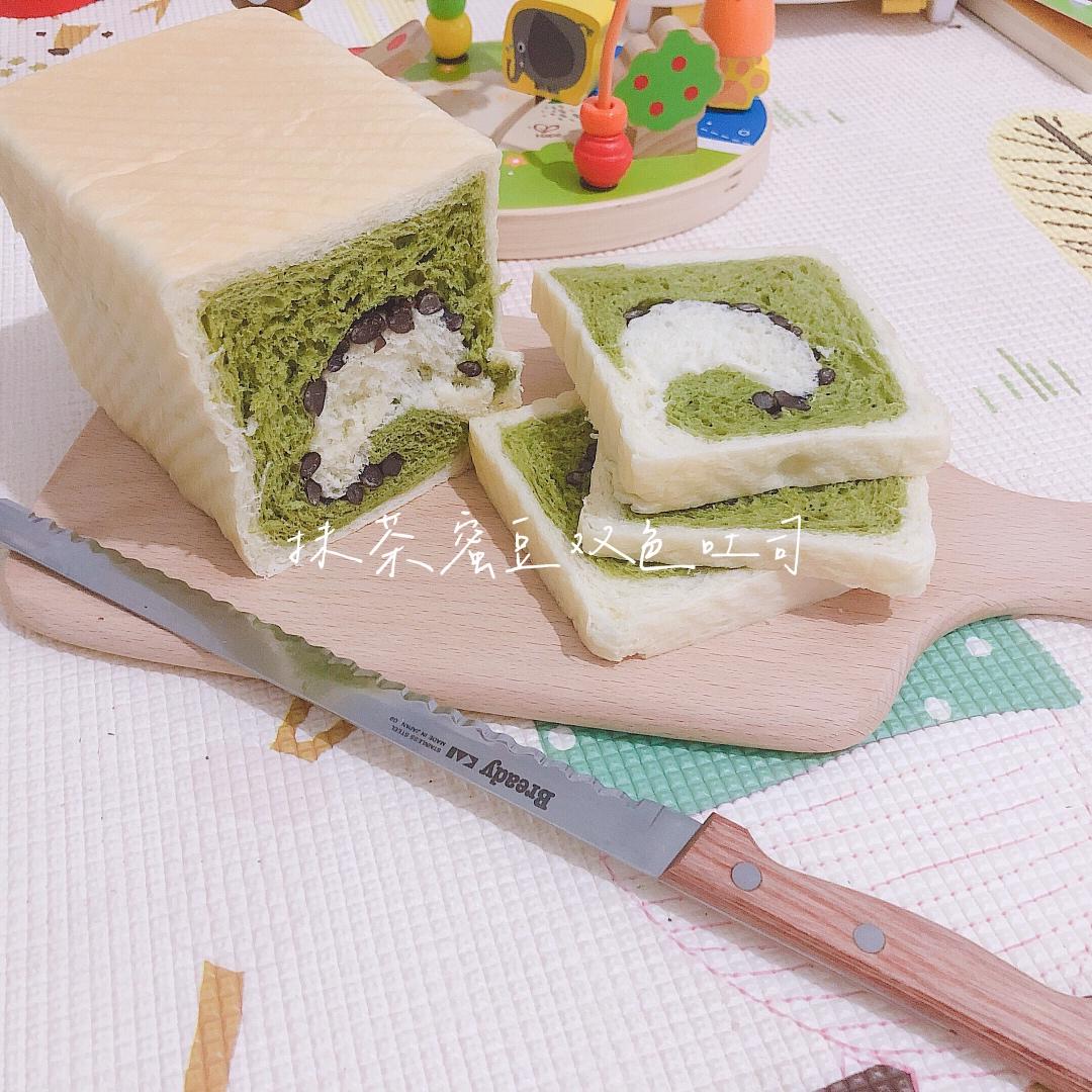 抹茶蜜豆吐司