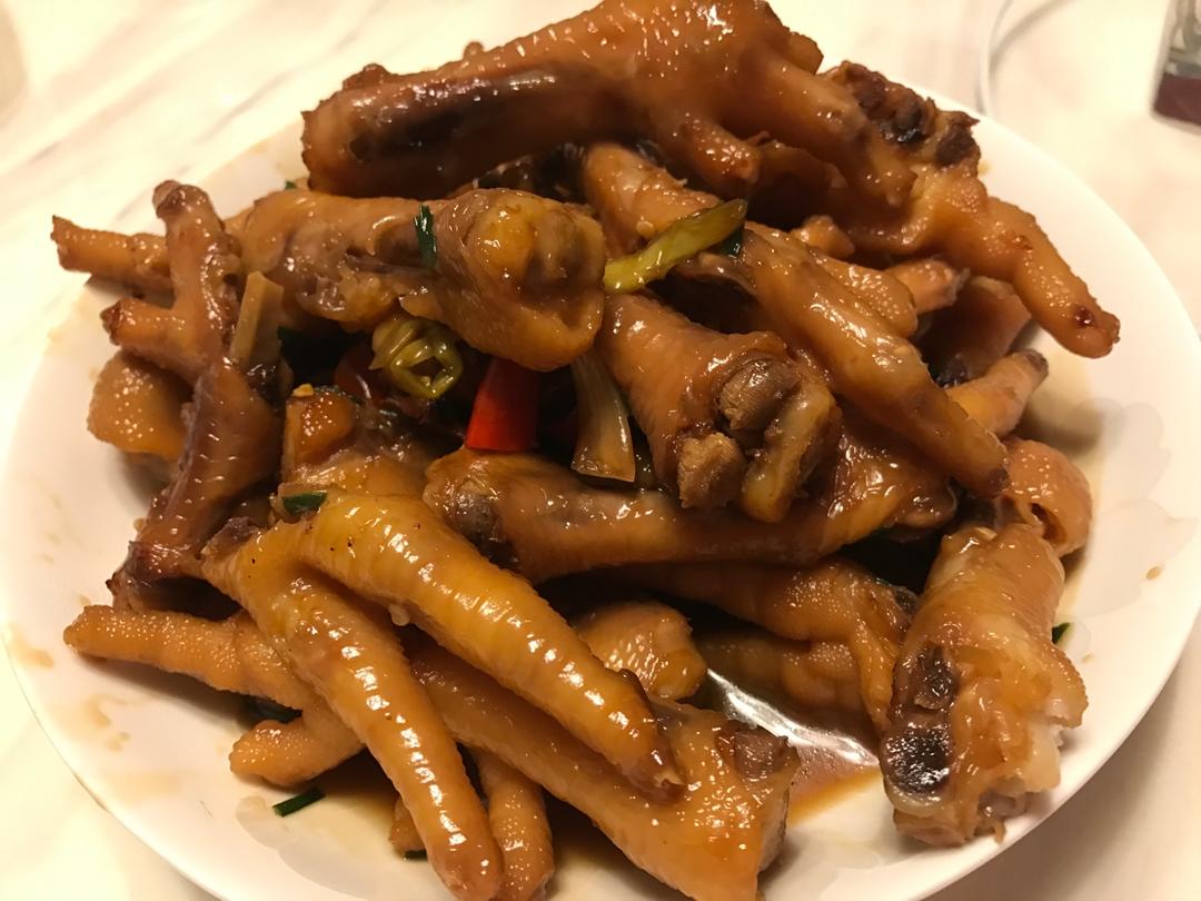 香辣烧鸡爪