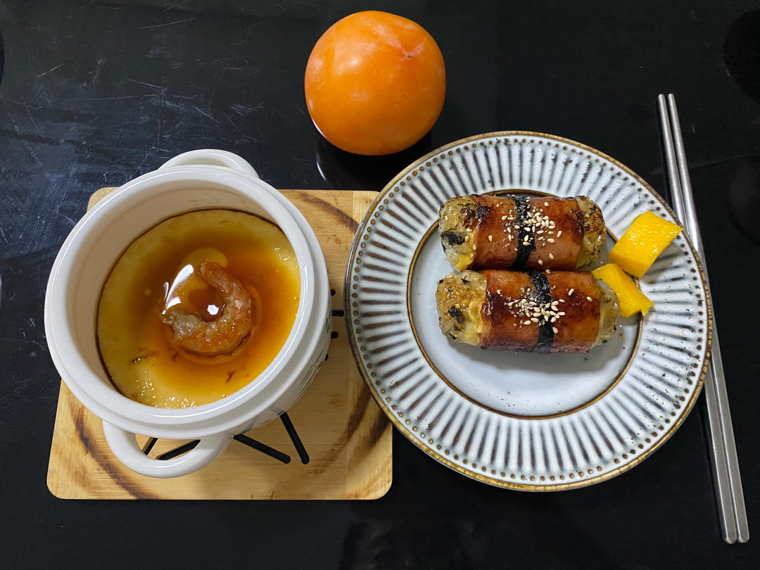 好吃到转圈圈❗️一口爱上的肉松芝士培根饭团