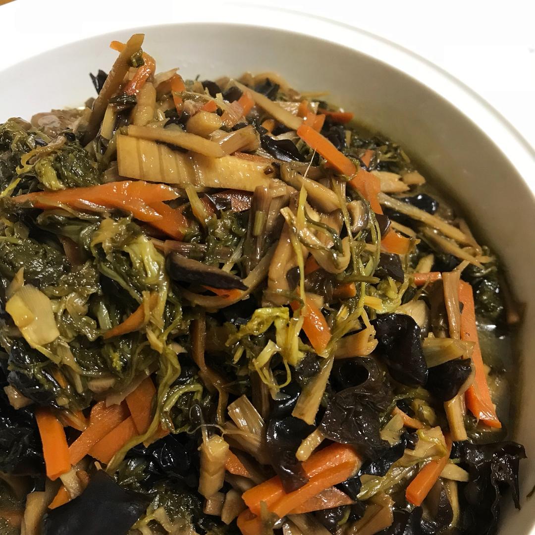 花落的声音827做的烤银丝芥菜