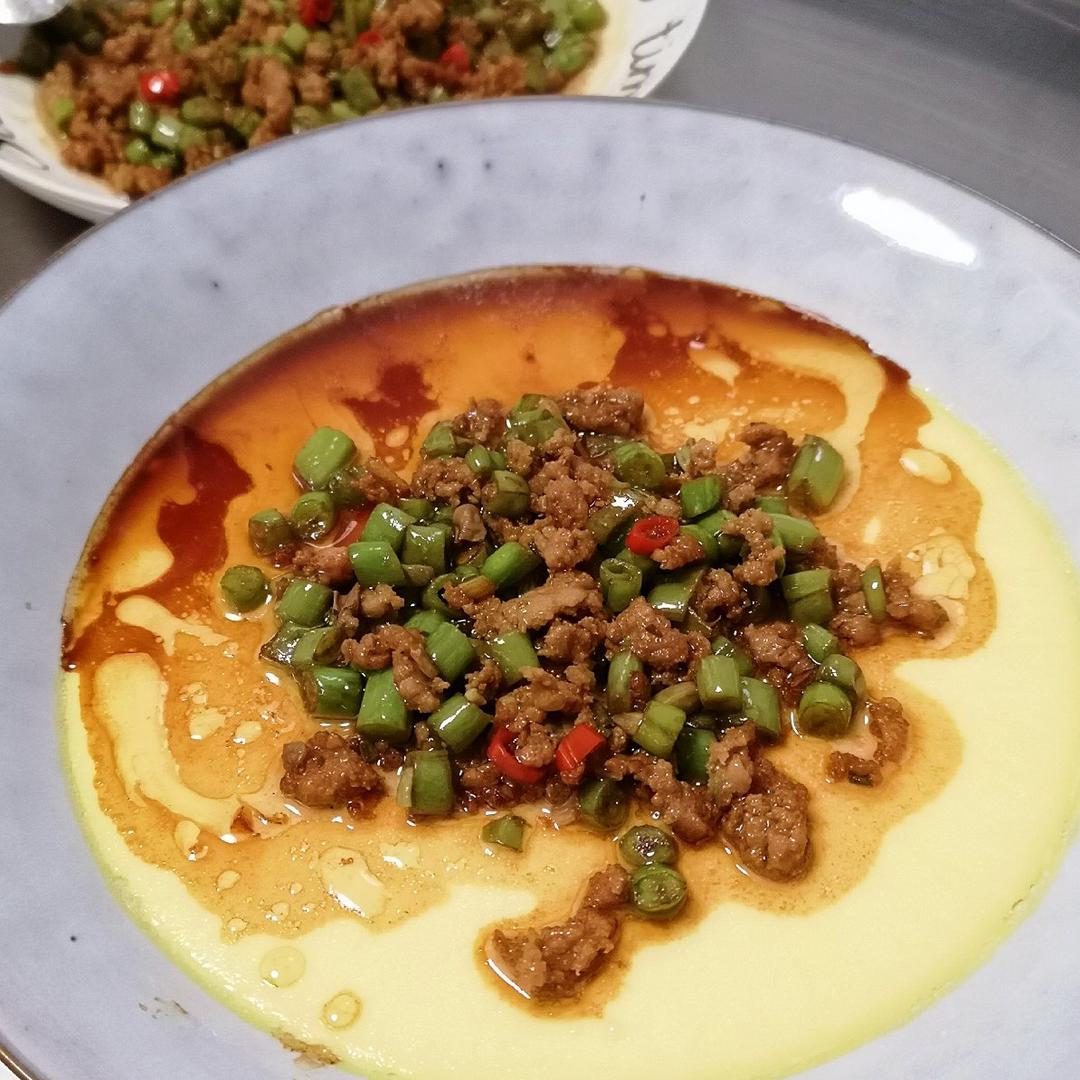 肉沫豆角下饭菜