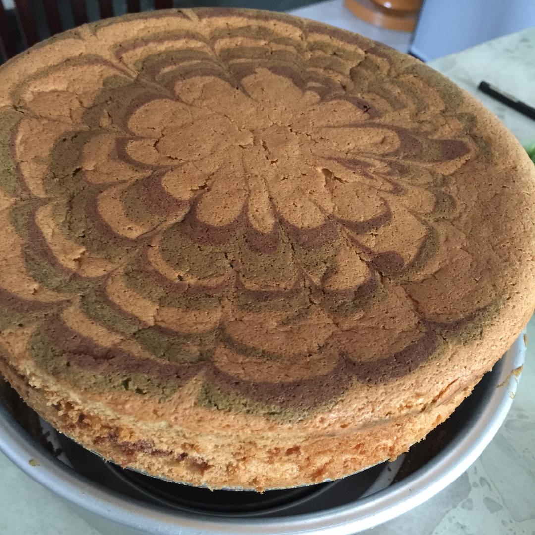 “老公”炫彩戚风蛋糕