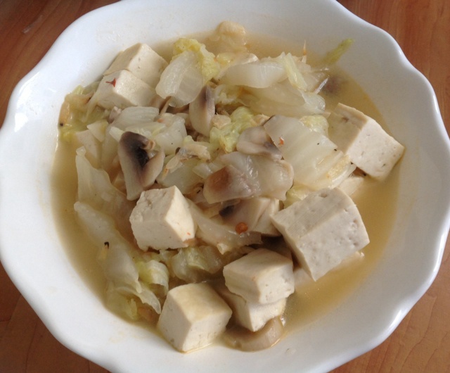 白菜豆腐汤