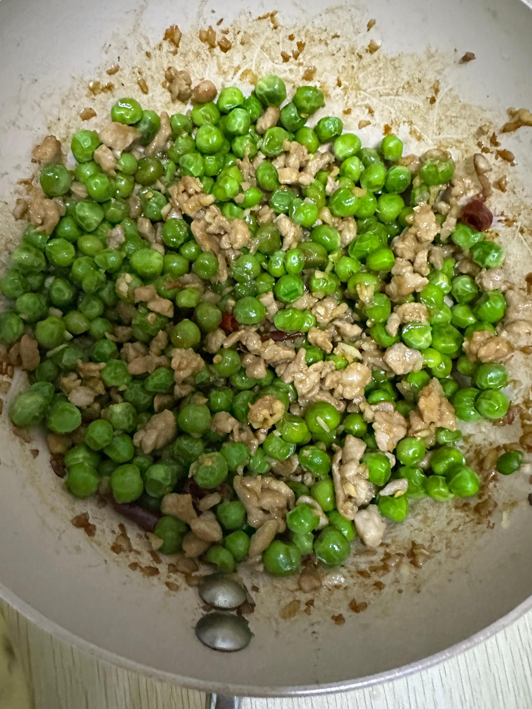 甜豆炒肉沫