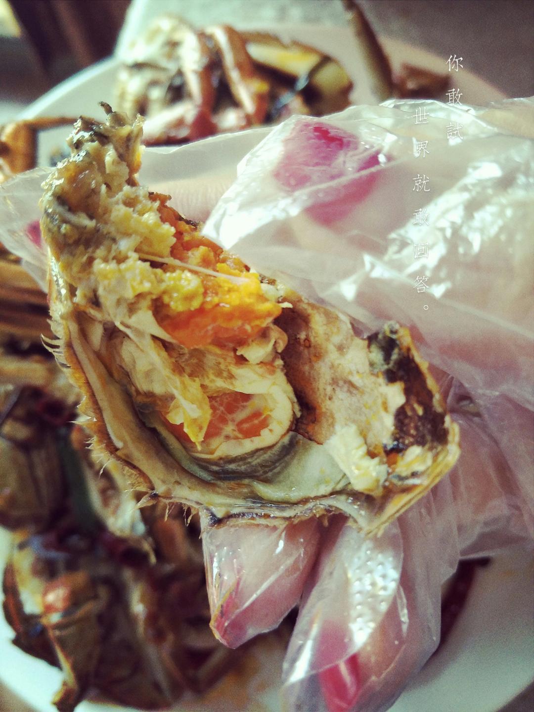 我笑看无能言将就做的螃蟹蒸蛋