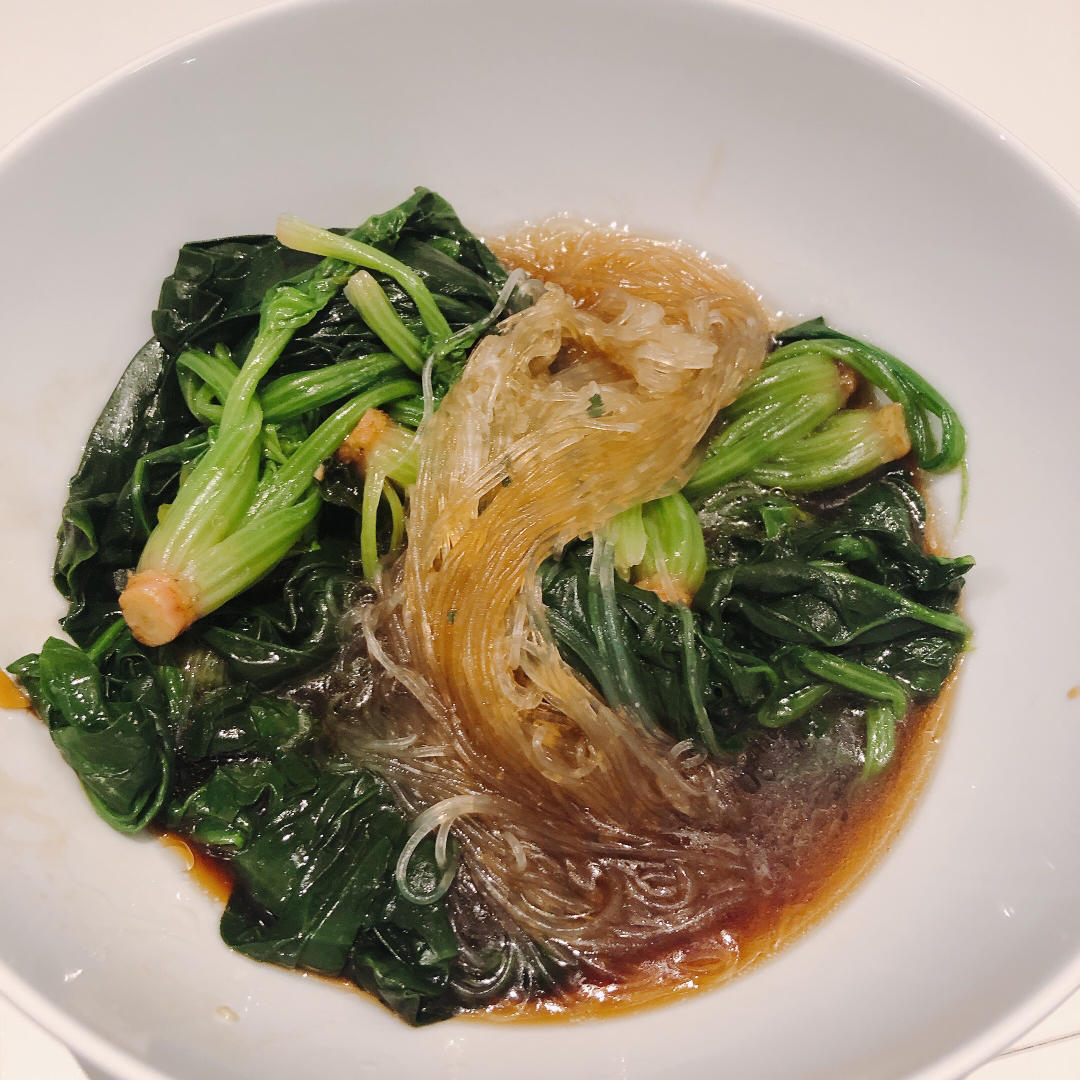 🌼神仙吃法㊙️菠菜凉拌粉丝，真的会一口上瘾。