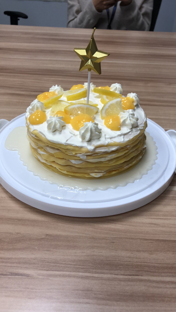 柠檬千层蛋糕