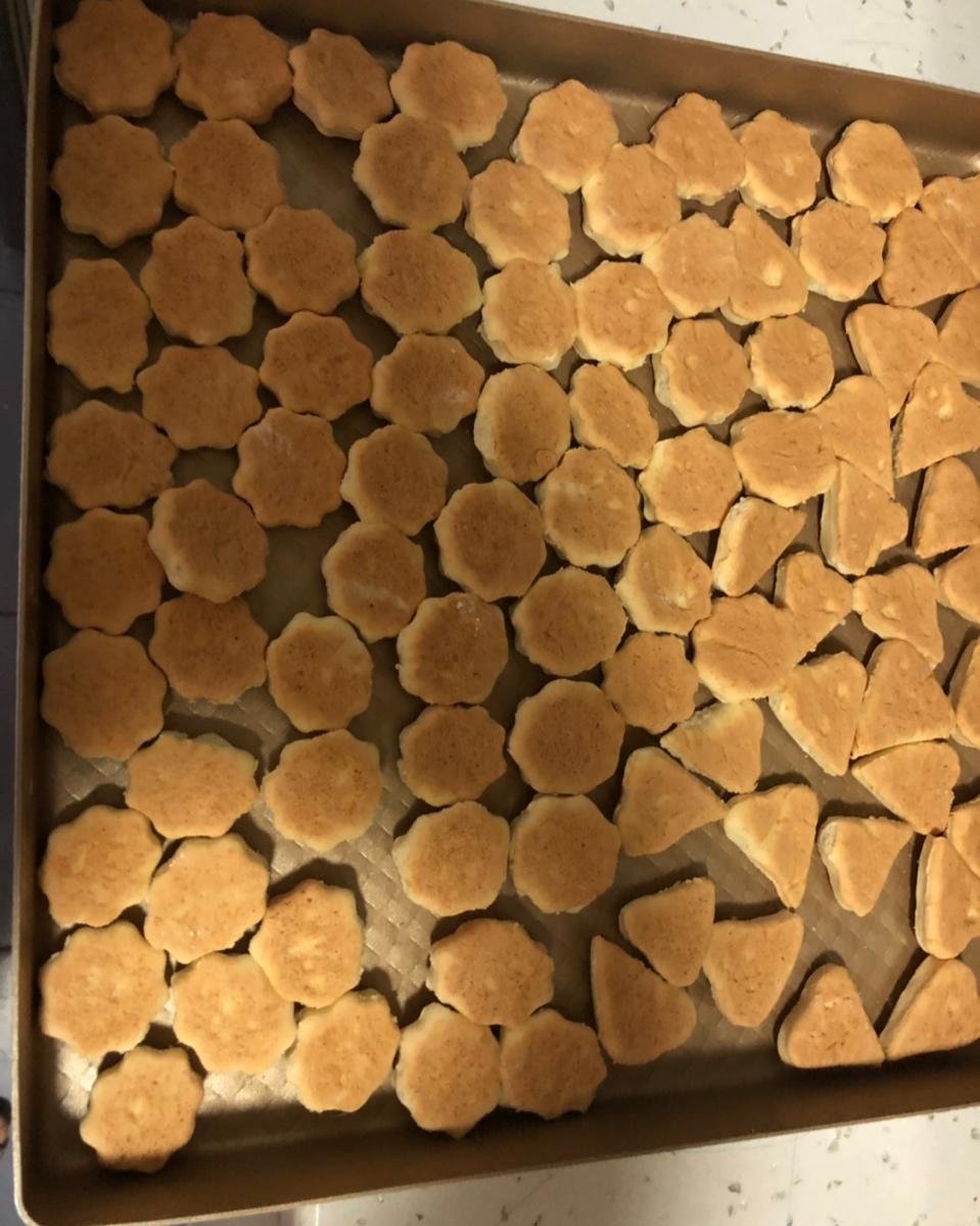 nini-00做的无黄油版烤饼干