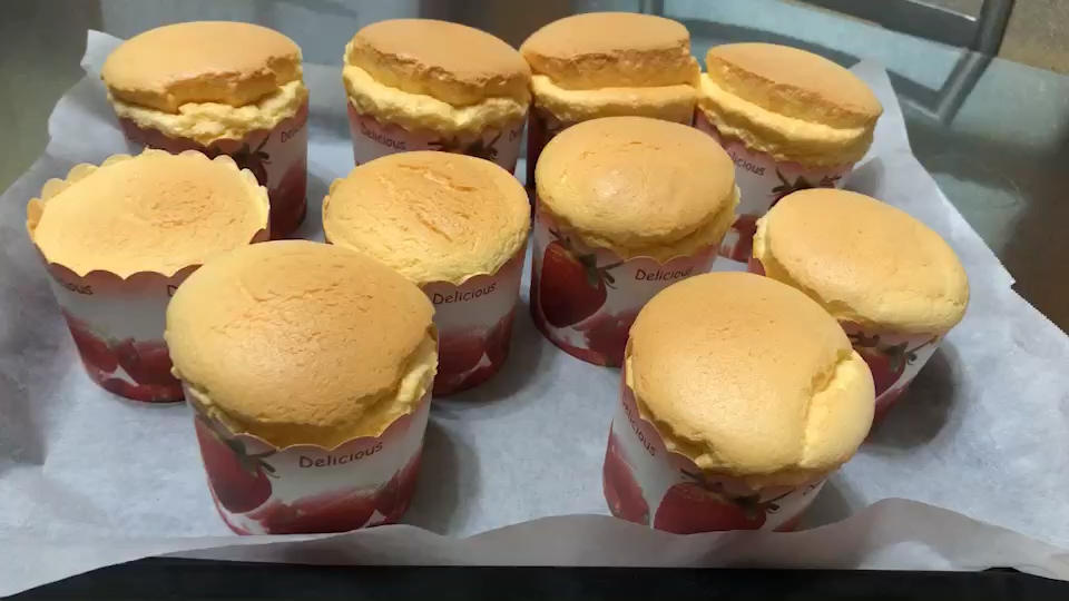 纸杯蛋糕 8寸戚风蛋糕的量