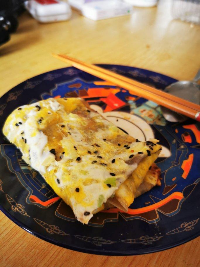 秒杀早餐摊不破皮大煎饼，步骤超详细