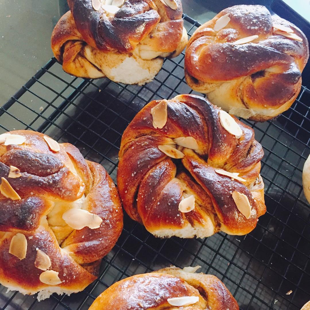 瑞典肉桂卷（附鲜酵母、活性干酵母、即时酵母用量换算公式）