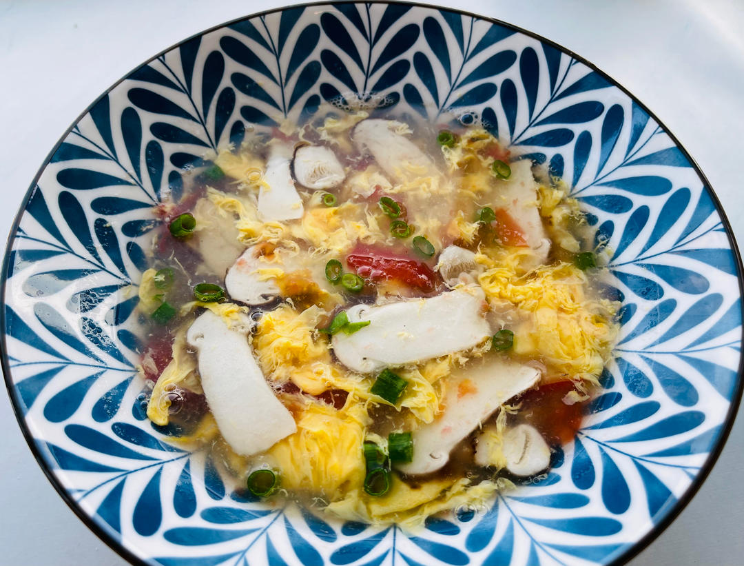 松茸番茄蛋汤的做法