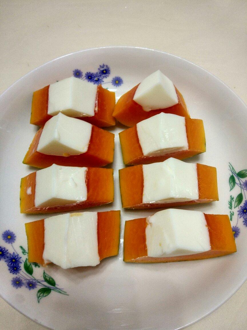 木瓜奶冻