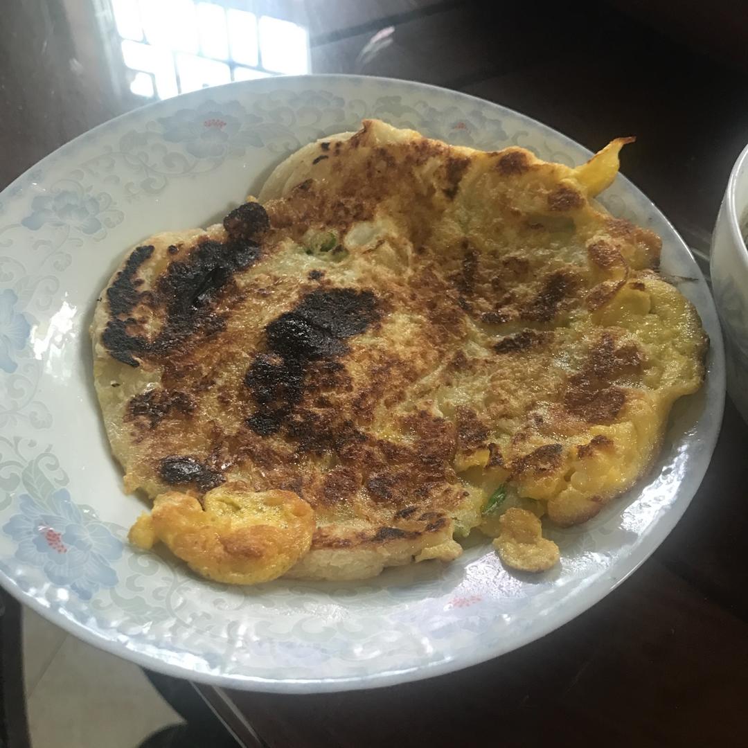 鸡蛋葱油饼                  （更新饼坯保存方法）