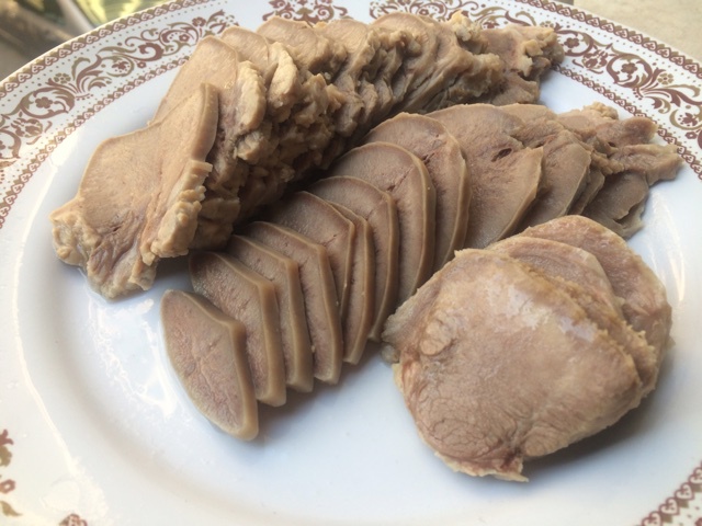 林氏私房菜----白灼猪舌头