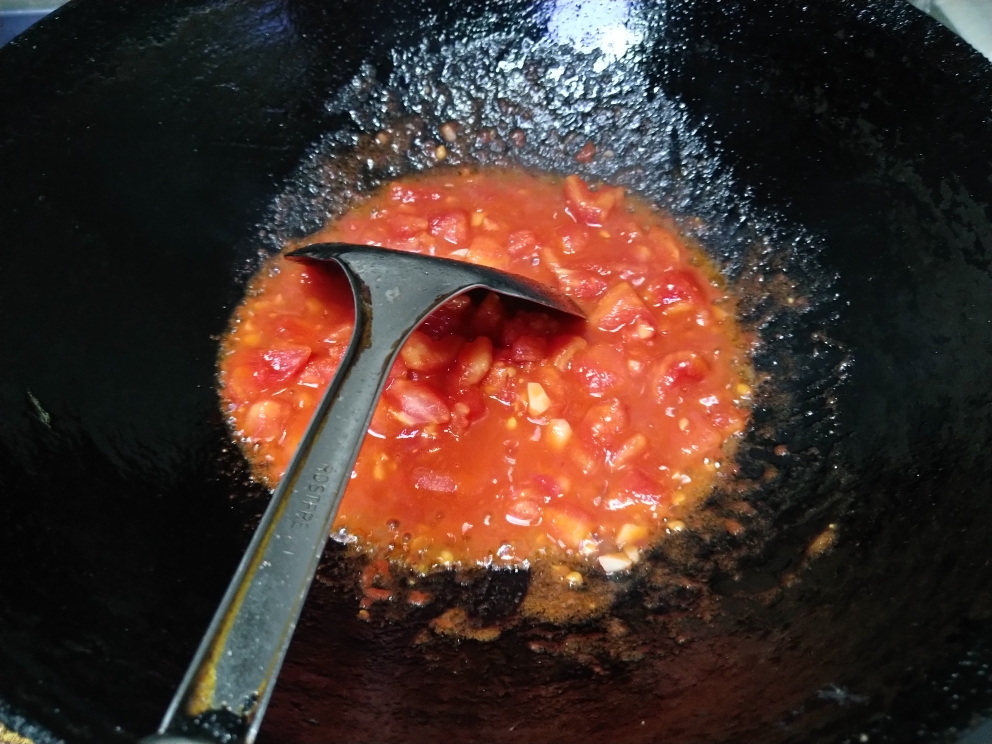 夏日清爽菜——番茄鸡蛋金针菇的做法 步骤4
