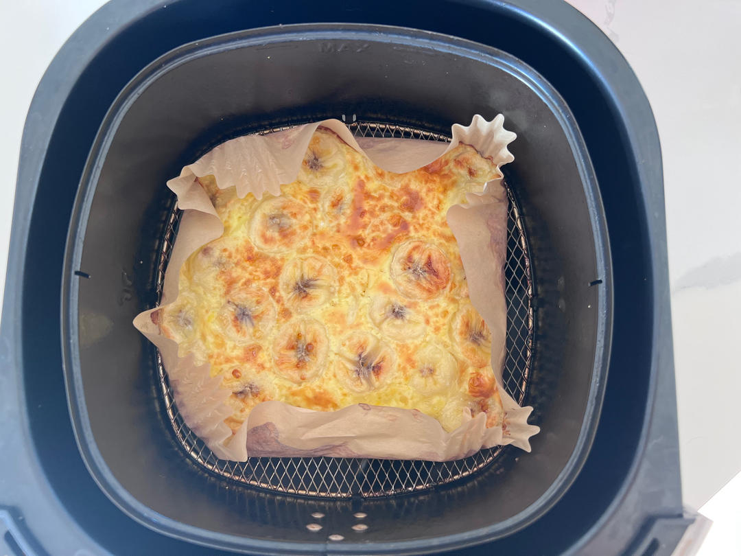 空气炸锅香蕉鸡蛋饼~减脂推荐