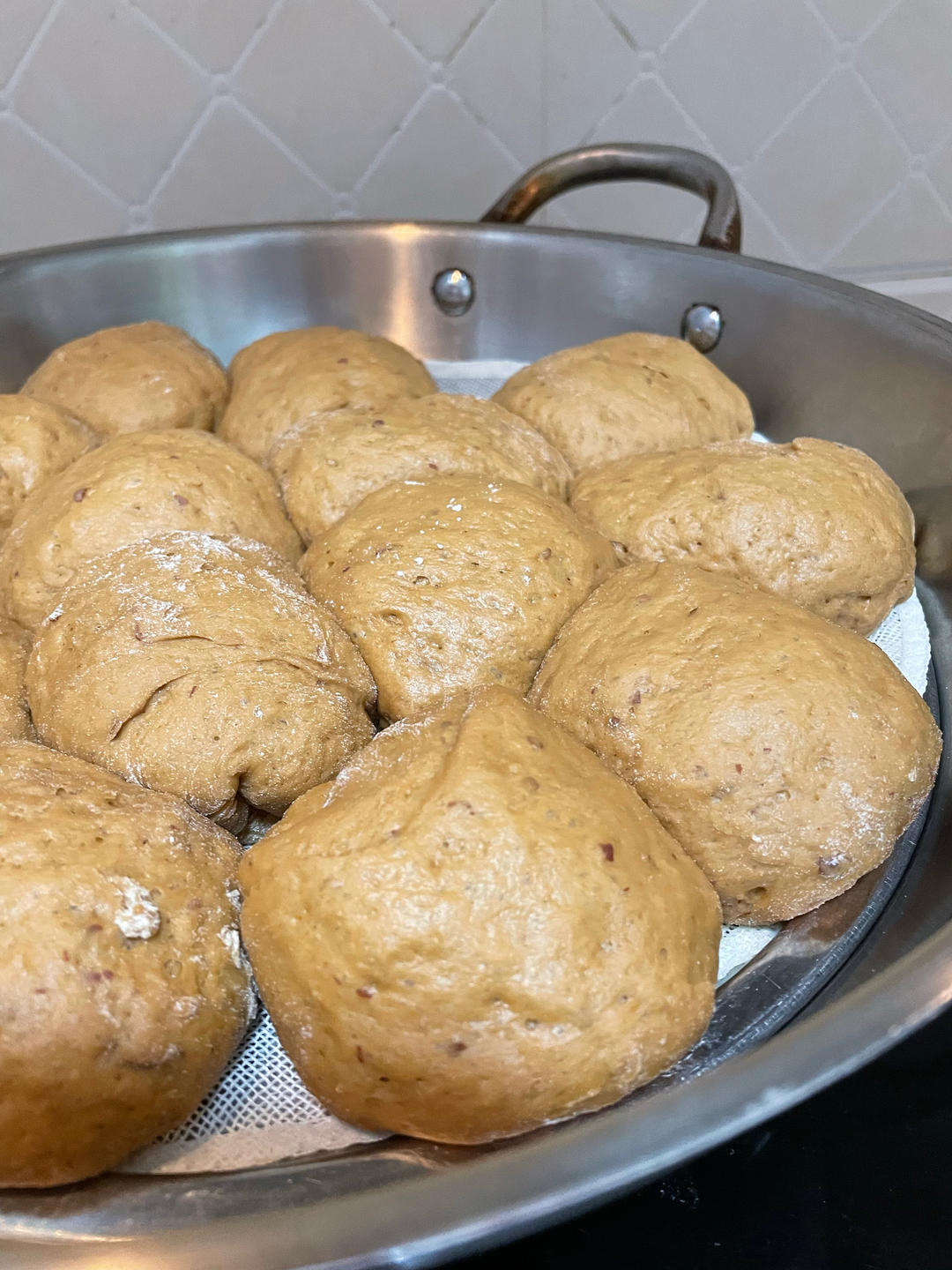 面包机版牛奶红糖馒头