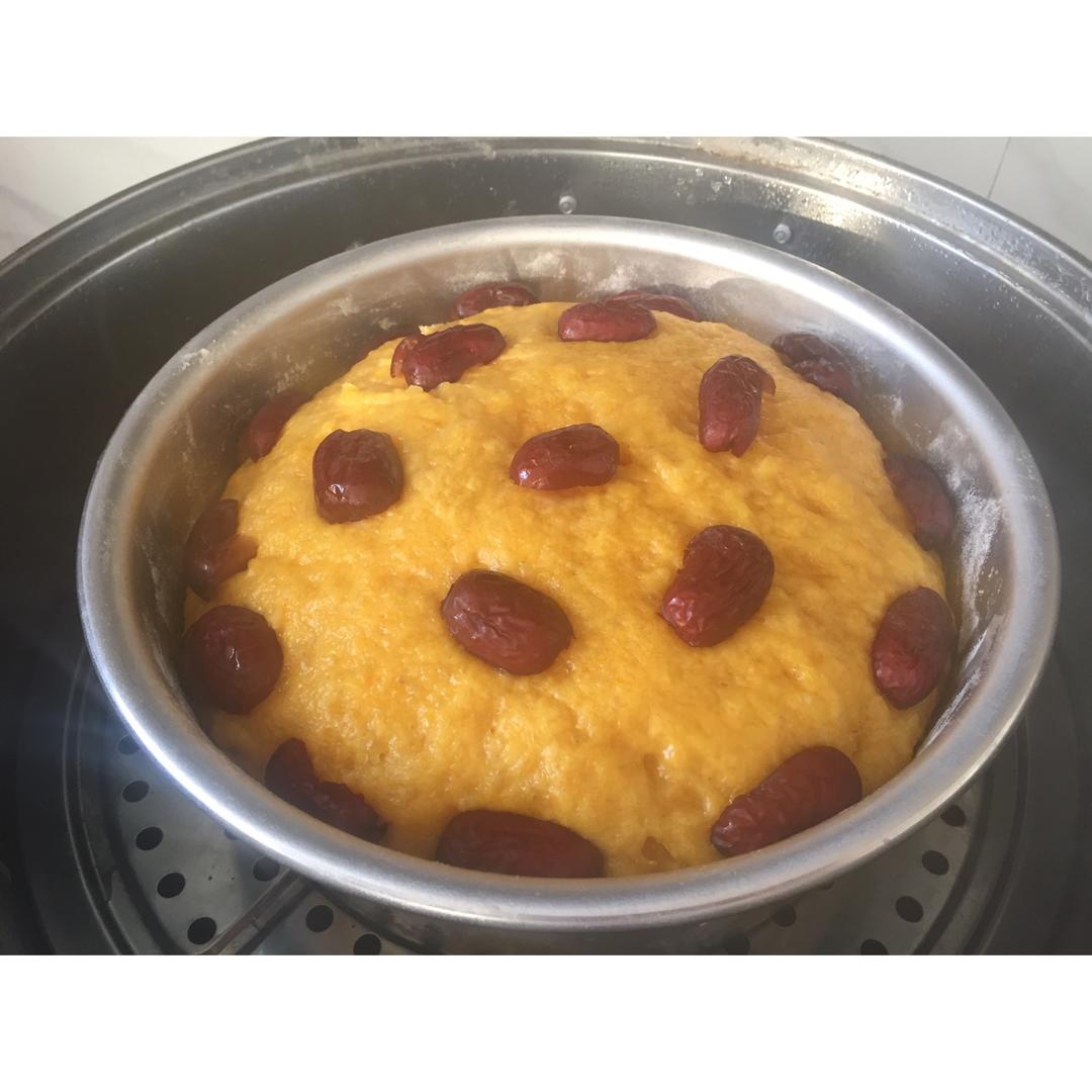 南瓜小枣发糕