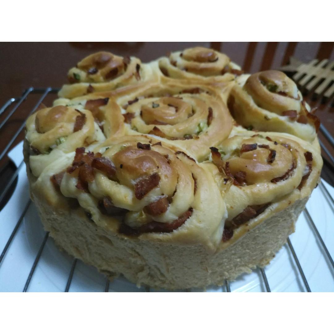 香葱火腿面包卷