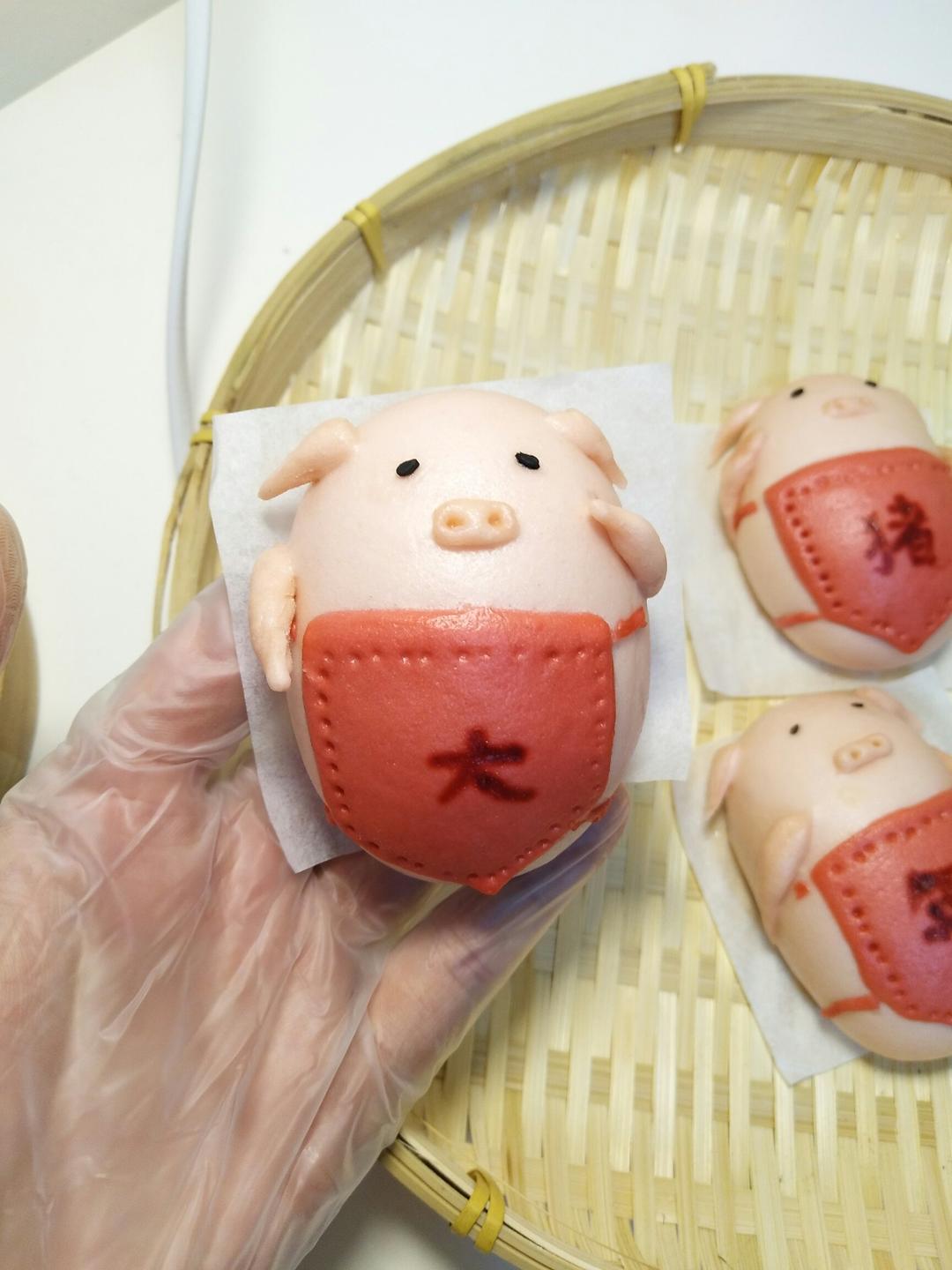 《猪年大吉》卡通馒头