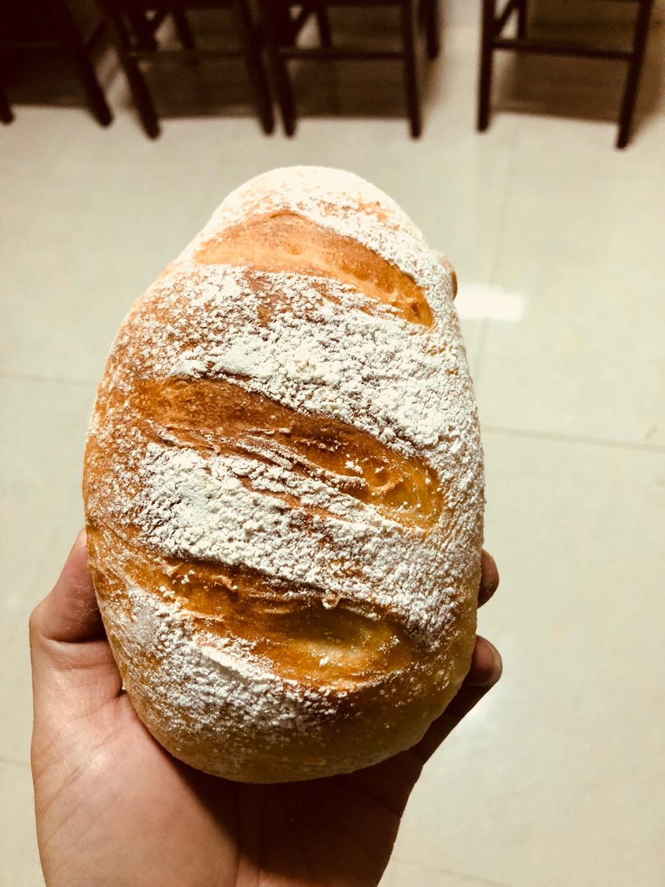 o彬仔o做的「欧包」经典英式布鲁姆面包 english bloomer