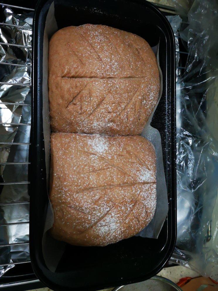 新手手揉，低卡减脂100%黑麦全麦面包